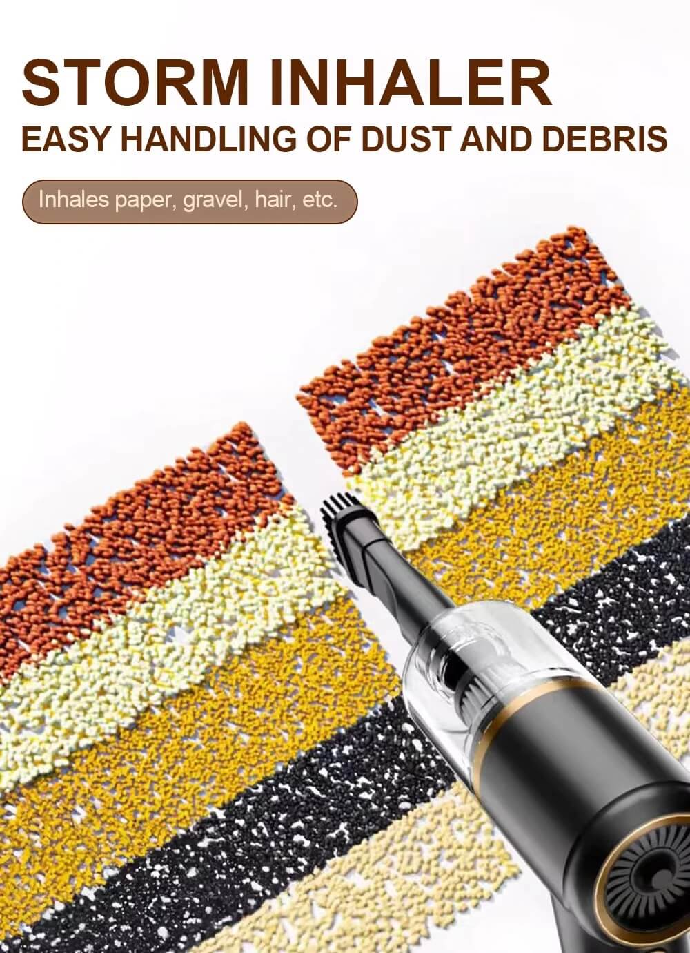 Wireless Portable 3-In-1 Vacuum Cleaner Rechargeable Handheld Dust Blower