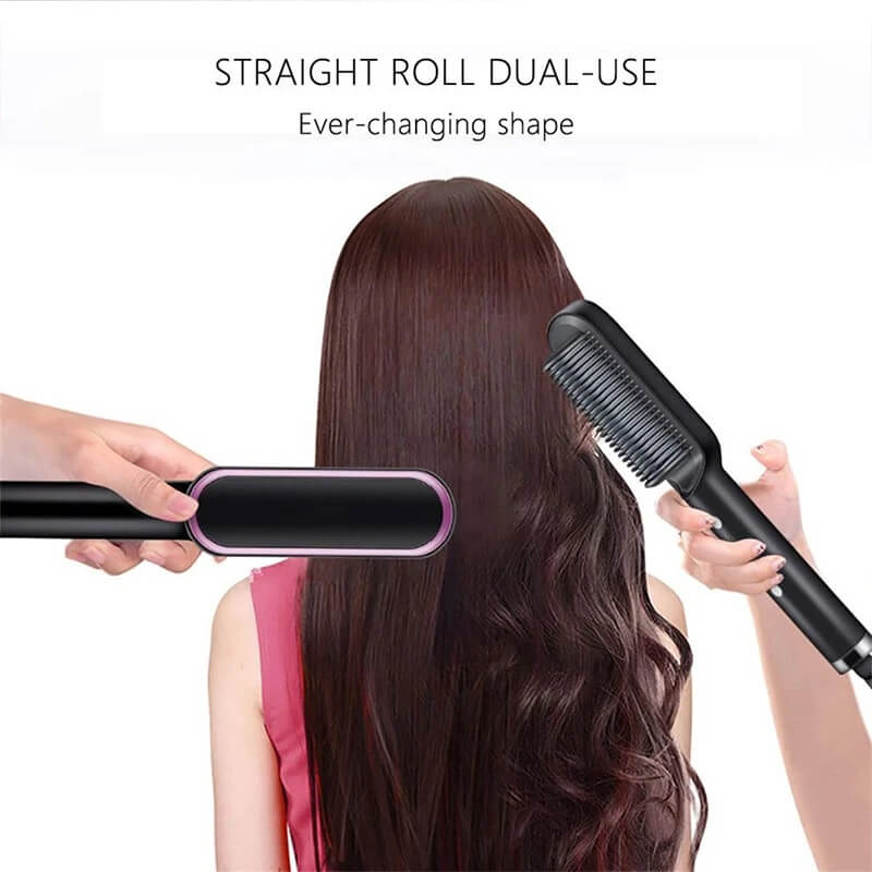 Electric Hair Straightener Brush – Electric Hair Straightener Comb For Girls