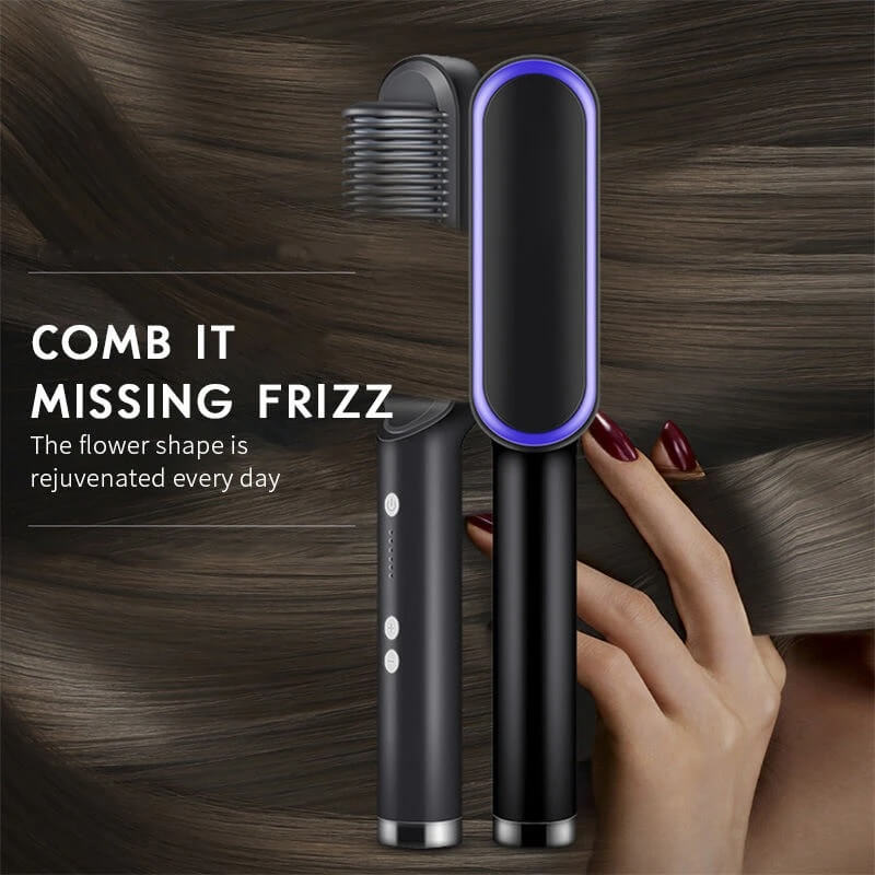 Electric Hair Straightener Brush – Electric Hair Straightener Comb For Girls