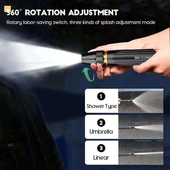 High Pressure Water Nozzle For Efficient Car Washing, Gardening, Adjustable Brass Water Nozzle For Cleaning Needs