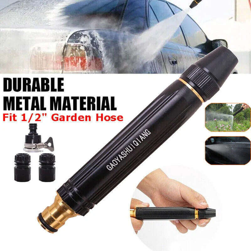 High Pressure Water Nozzle For Efficient Car Washing, Gardening, Adjustable Brass Water Nozzle For Cleaning Needs