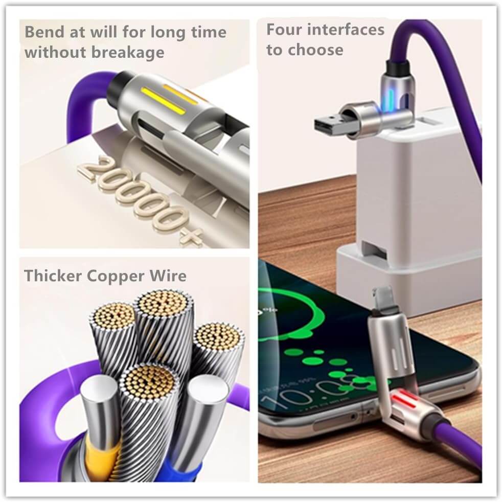 4 In 1 Charging Cable Universal 240w Super-Fast Charging Cable