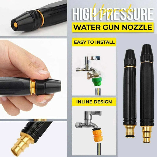 High Pressure Water Nozzle For Efficient Car Washing, Gardening, Adjustable Brass Water Nozzle For Cleaning Needs
