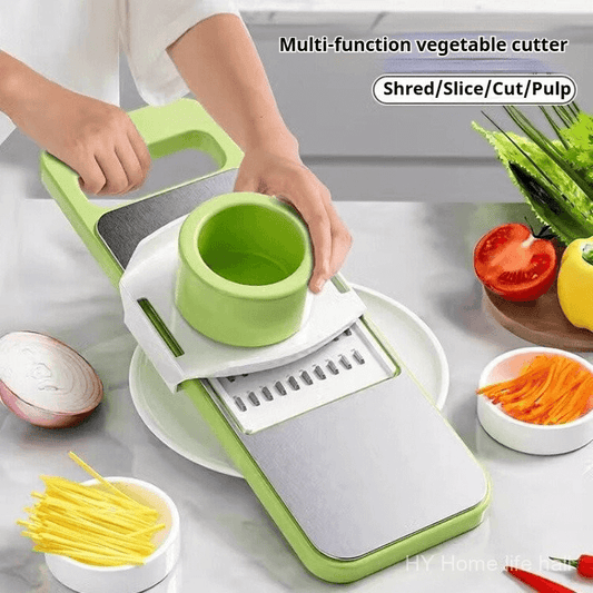 5 In 1 Vegetable Cutter And Slicer, Washable 5 Stainless Steel Cutting Blade Vegetable Cutter Slicer For Home Kitchen & Restaurant