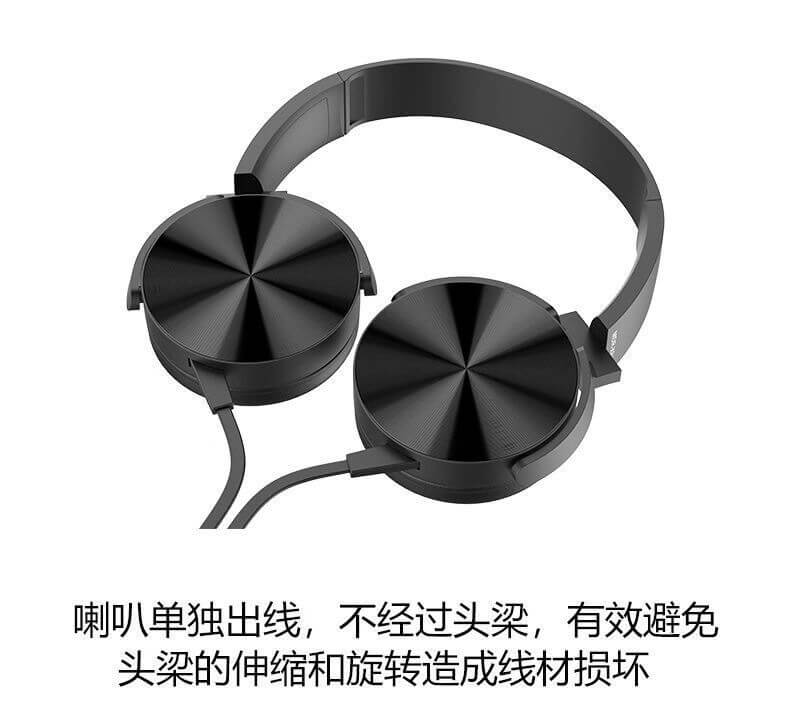Extra Bass Noise Cancelling Wired Gaming Headphones with Mic for Mobile