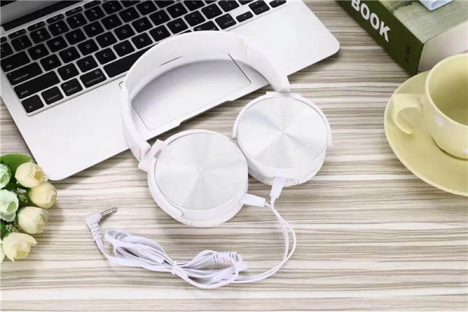 Extra Bass Noise Cancelling Wired Gaming Headphones with Mic for Mobile