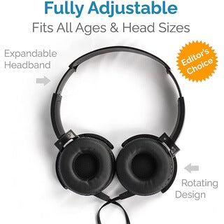 Extra Bass Noise Cancelling Wired Gaming Headphones with Mic for Mobile